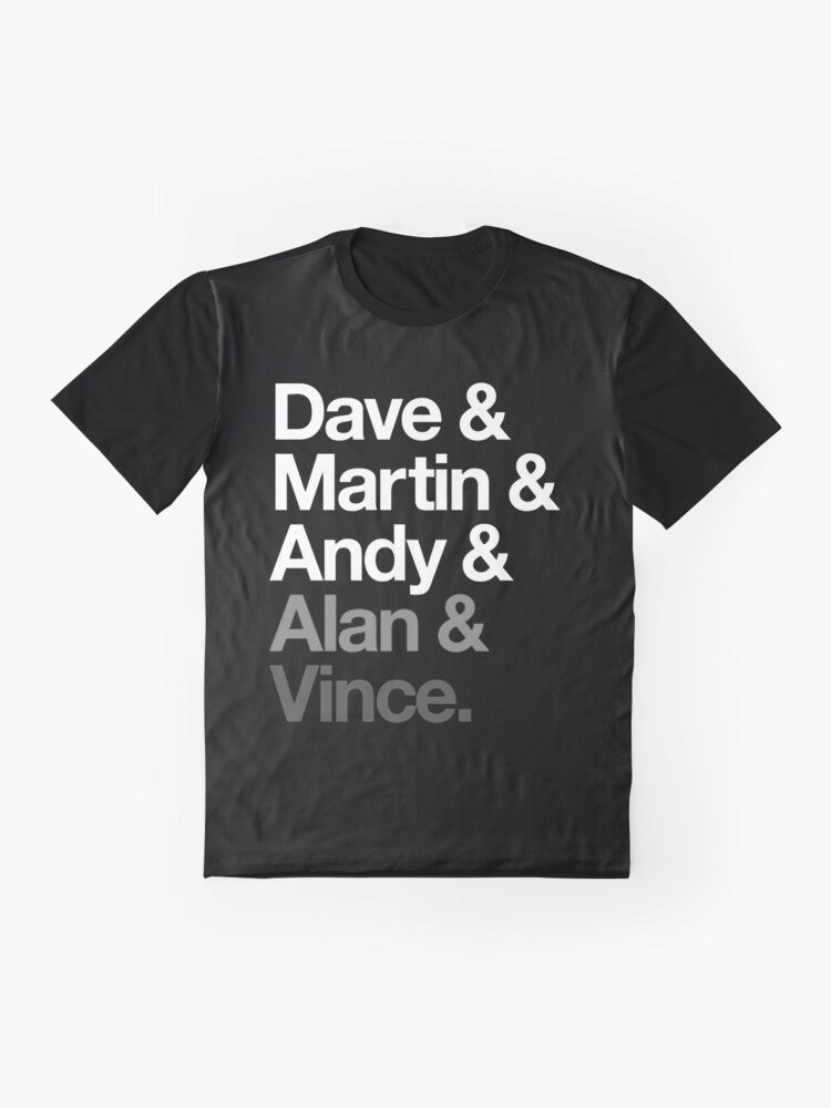 Loves Basket and Five Names Lands Awesome Depeche Graphic T-Shirt - Flat lay