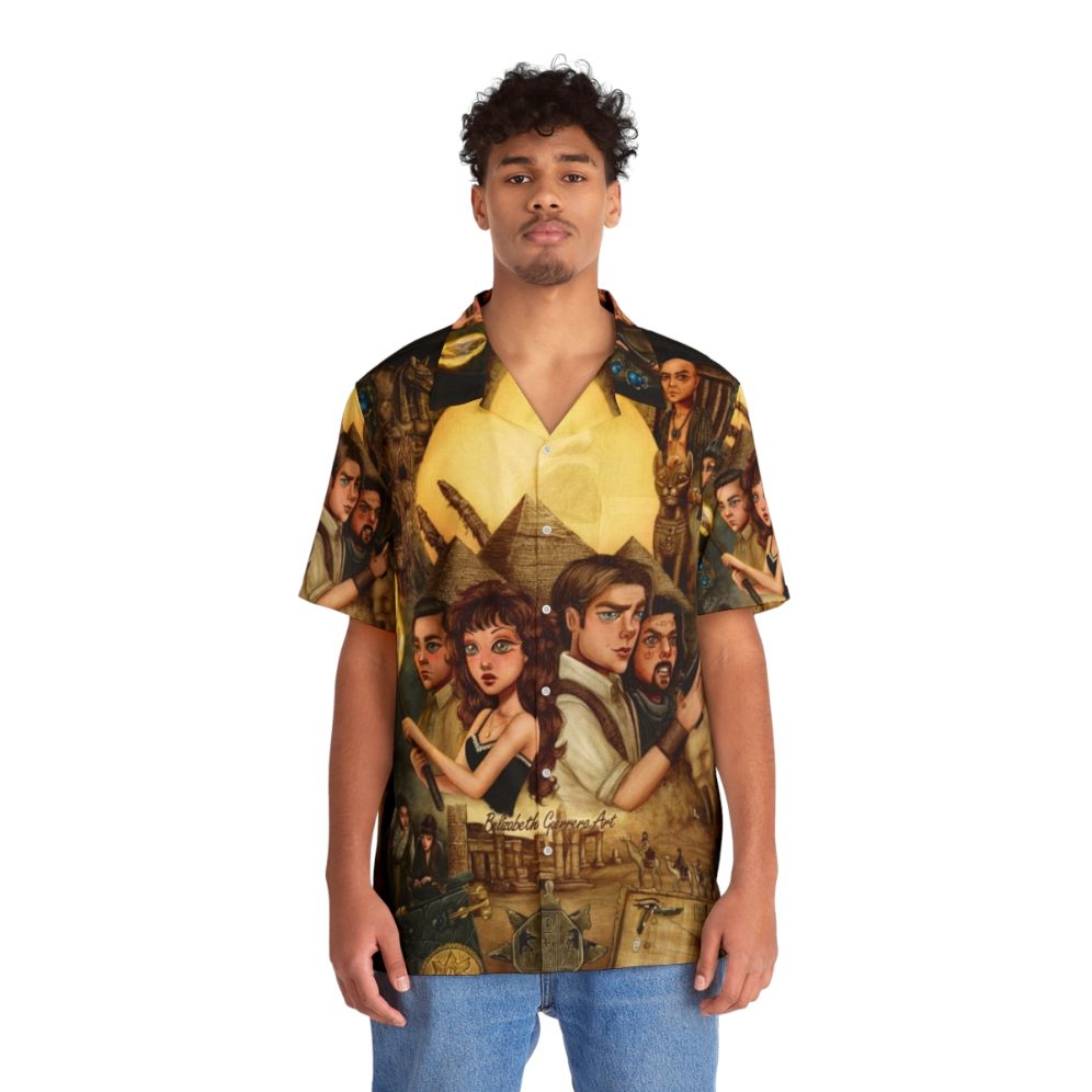 The Mummy-Inspired Hawaiian Shirt for Adventurous Journeys - People Front