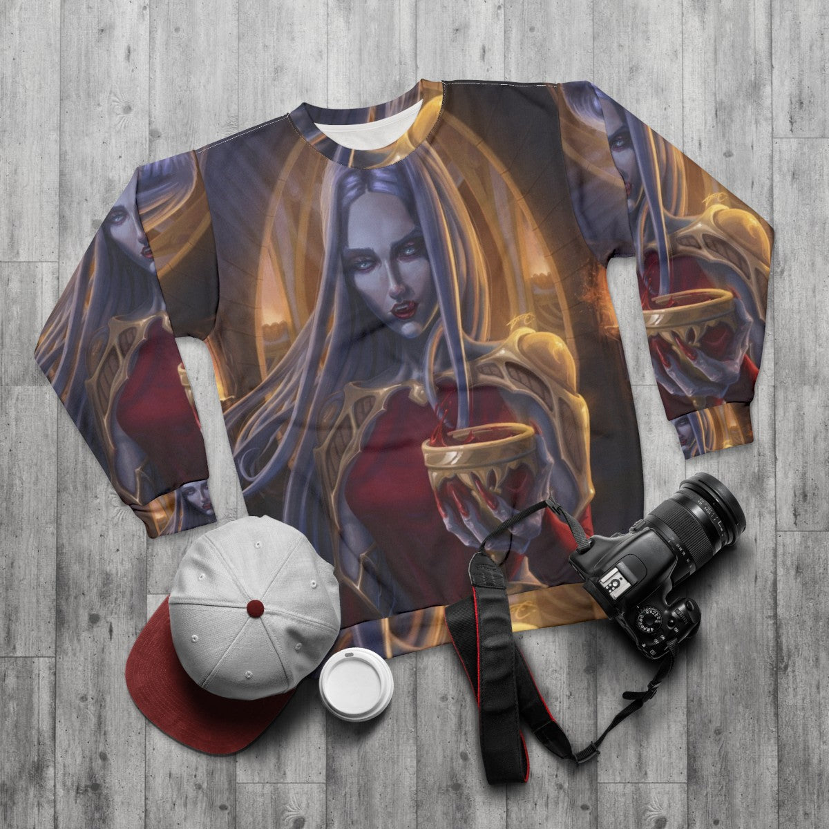 Carmilla Castlevania Netflix Sweatshirt - flat lay