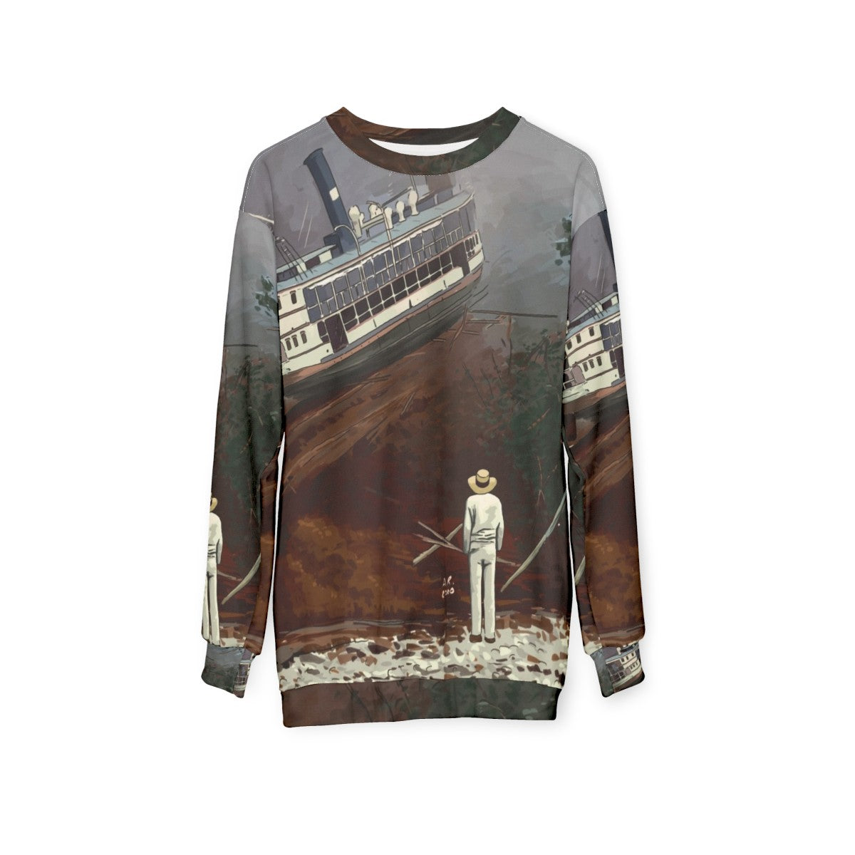 Fitzcarraldo Werner Herzog Classic Movie Illustration Sweatshirt - hanging