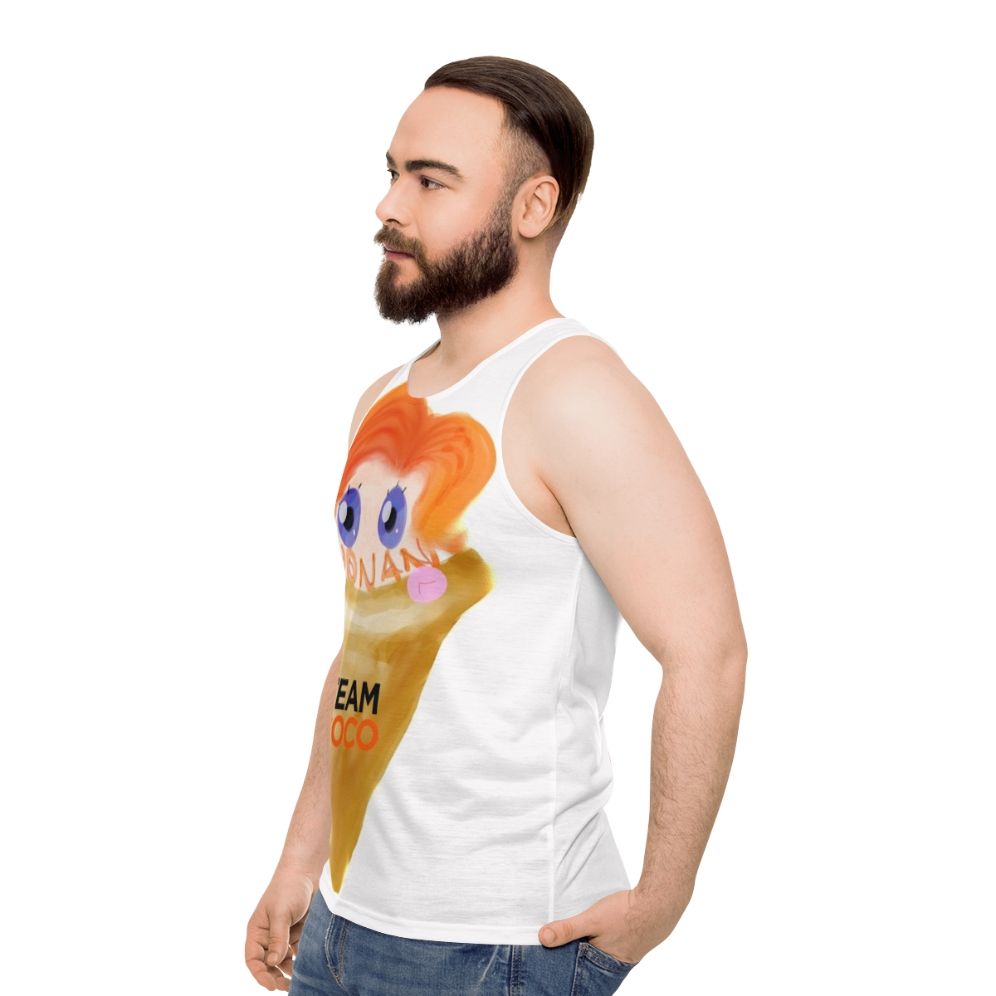 Conan Obrien Ice Cream Unisex Tank Top - men side