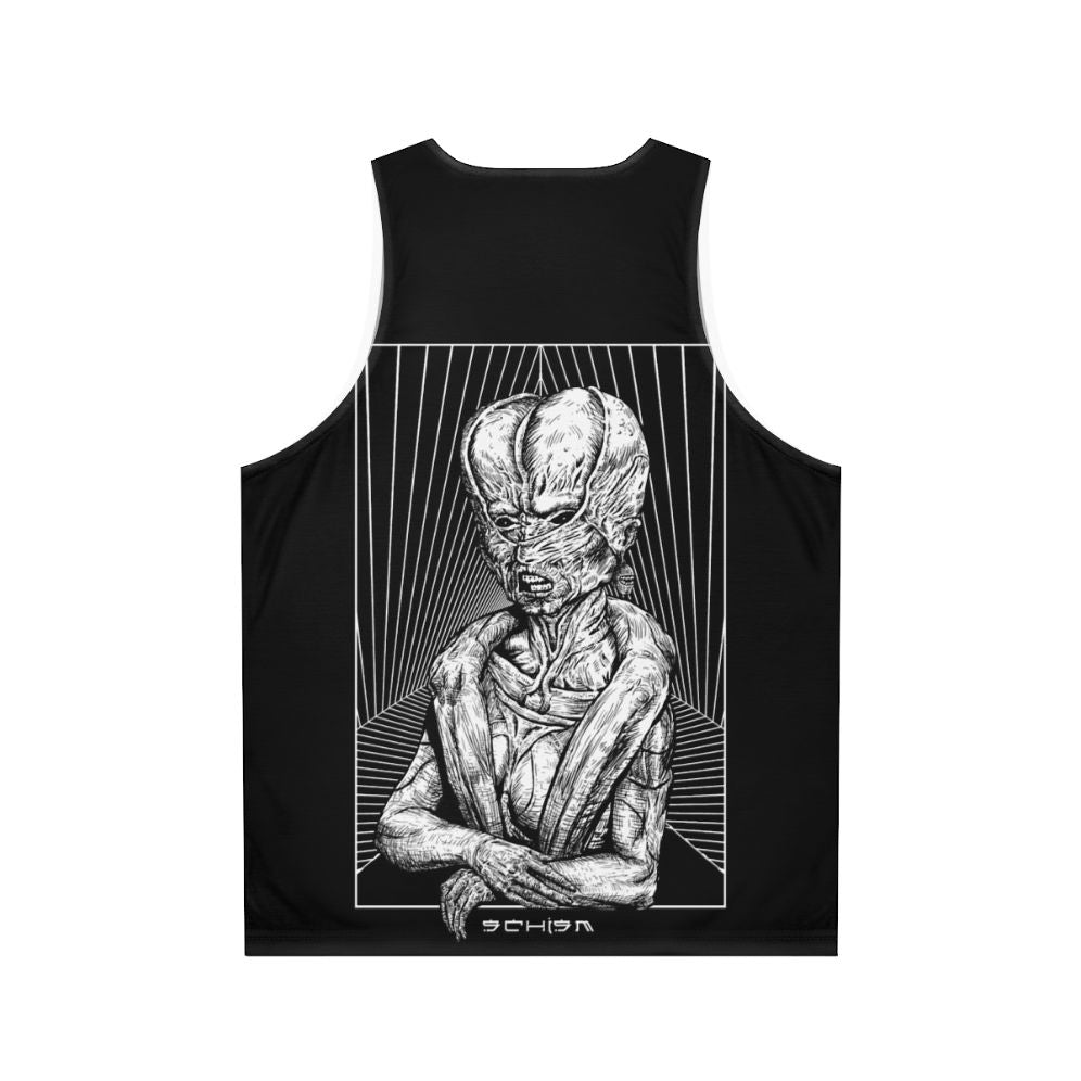 Schism Unisex Tank Top featuring dark, gothic, and occult-inspired art - Back