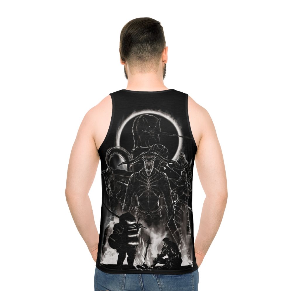 Dark Souls Firelink Shrine Unisex Tank Top - men back