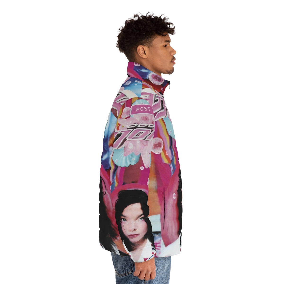 Björk Post Puffer Jacket, a stylish and warm icelandic-inspired puffer jacket - men side right