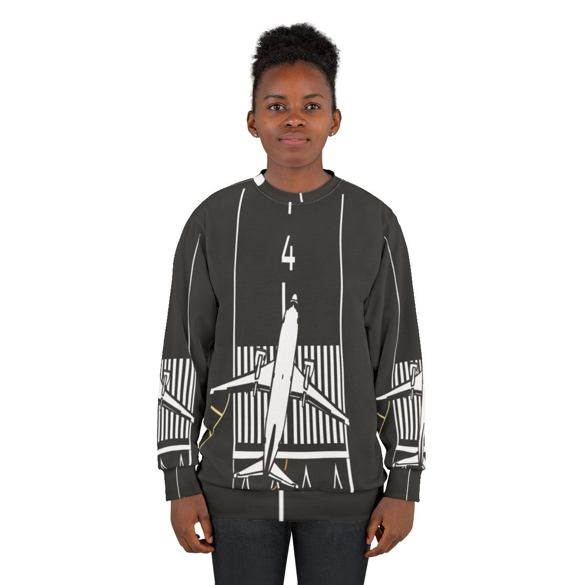 Cleared for Takeoff Runway 4 Left Aviation Sweatshirt - women