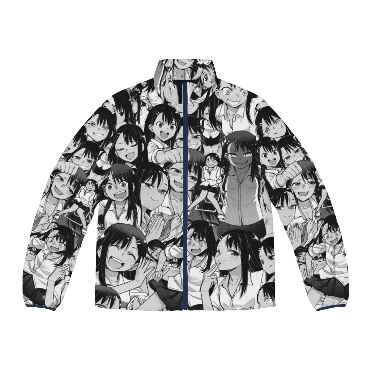 Nagatoro Inspired Puffer Jacket with Chibi Design