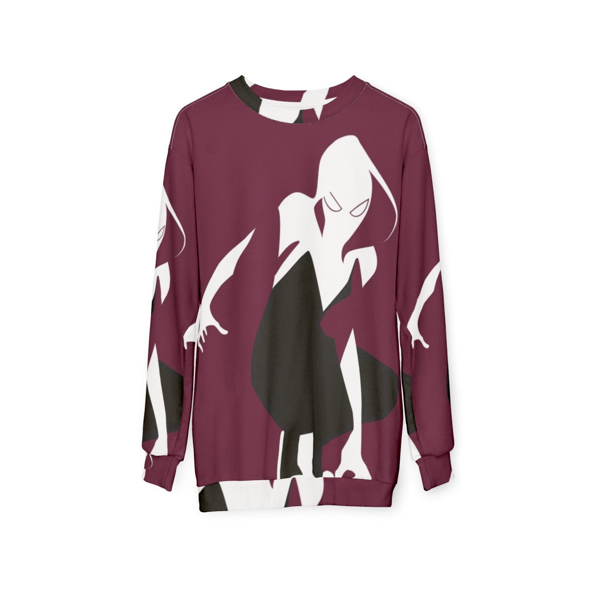 Spider Gwen Sweatshirt featuring the iconic Marvel Comics character - hanging