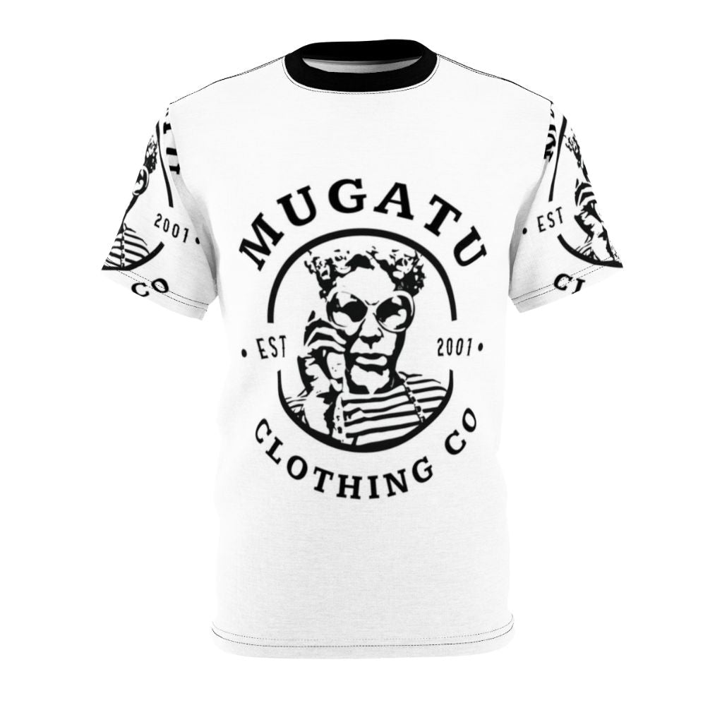 Zoolander-Inspired Mugatu Comedy T-Shirt featuring the character Mugatu from the film Zoolander