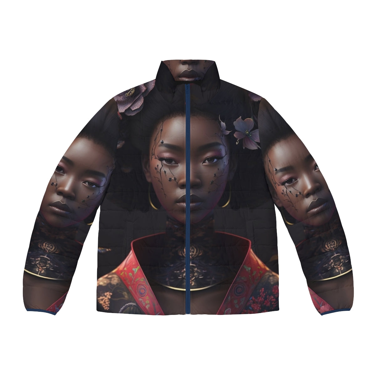 Empress of Hokkaido II Puffer Jacket featuring indigenous Ainu and Japanese cultural influences