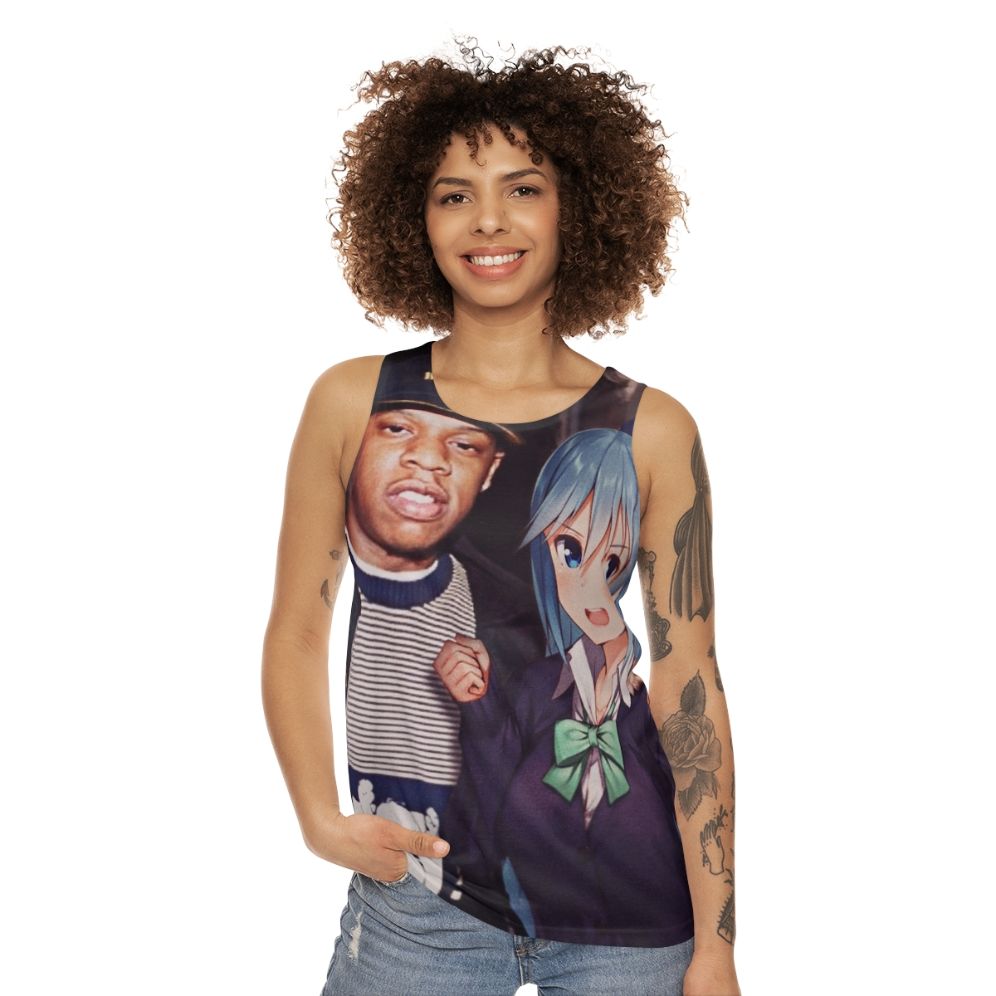 Jay Z x Aqua Anime Unisex Tank Top - women