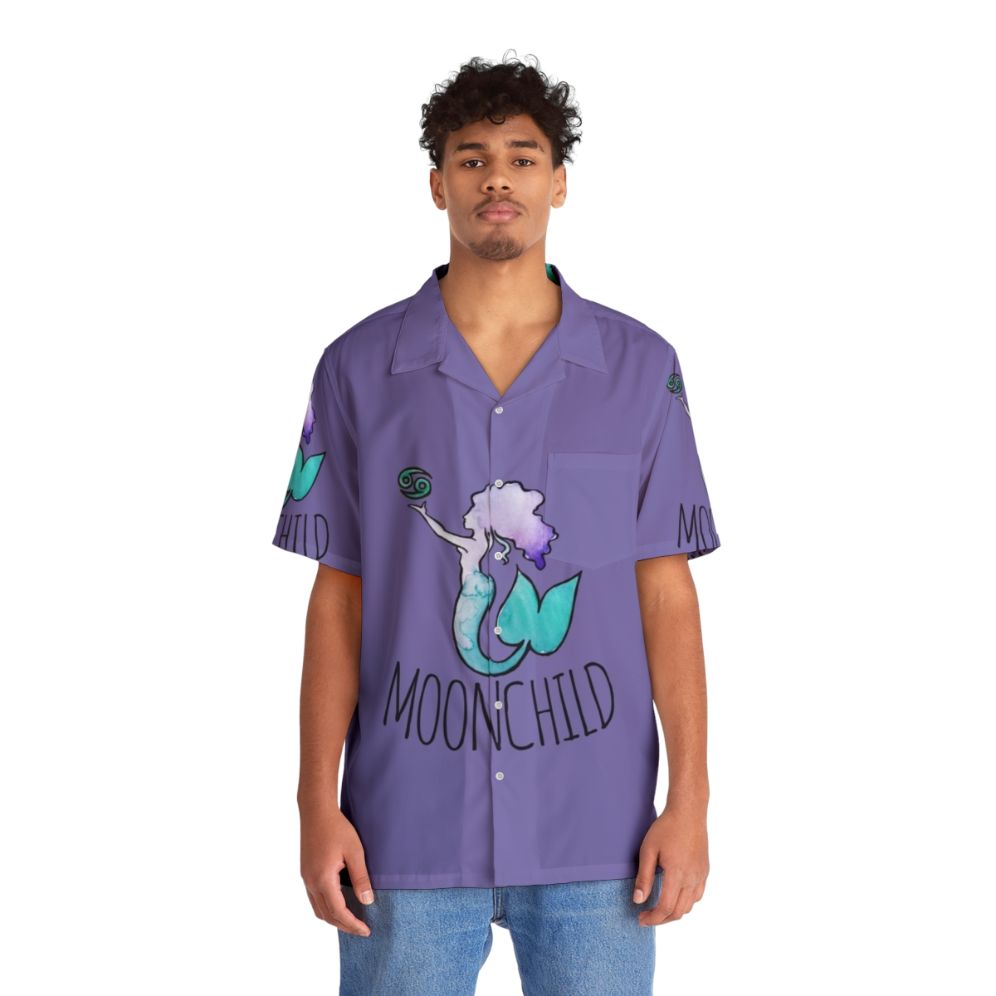 Cancer astrology mermaid Hawaiian shirt - People Front