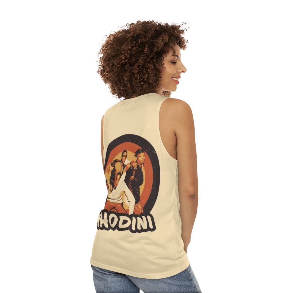 Whodini 80s Old School Hip Hop Unisex Tank Top - women back