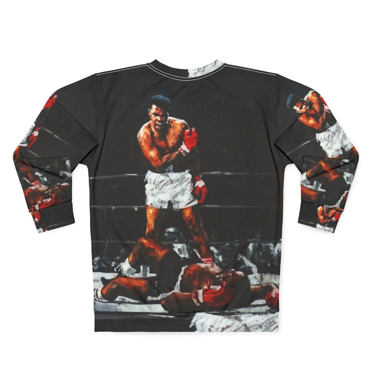 Muhammad Ali Knocking Out Sonny Liston - Sports Icon Sweatshirt - Back