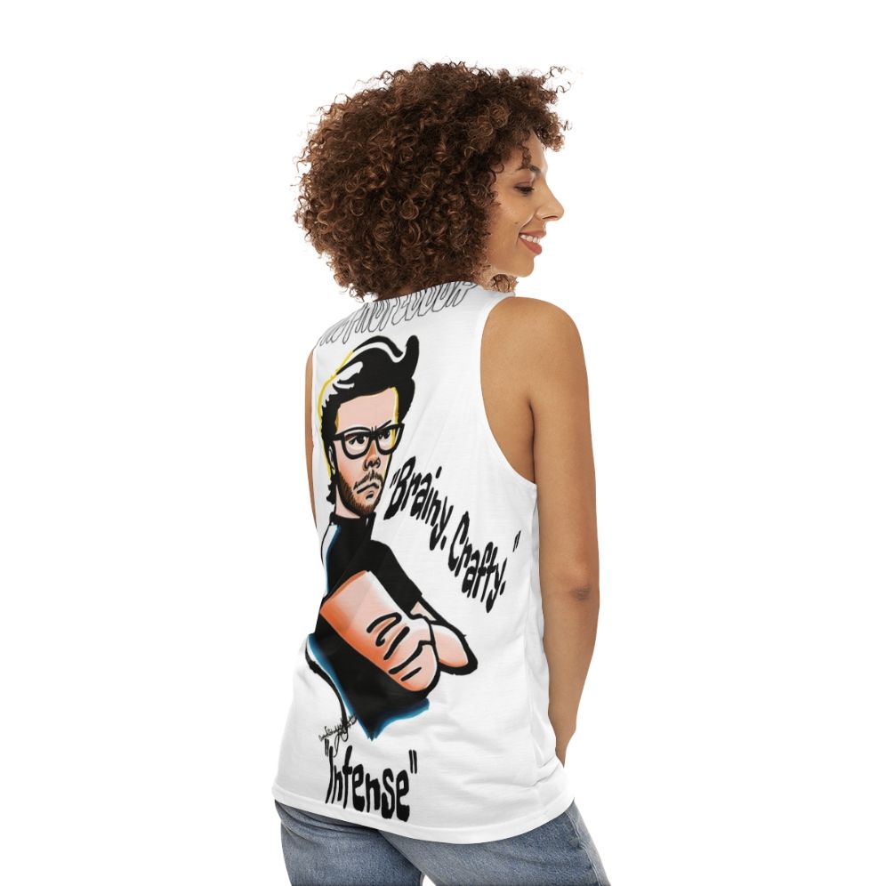 The Professor Mastermind Money Heist Unisex Tank Top - women back