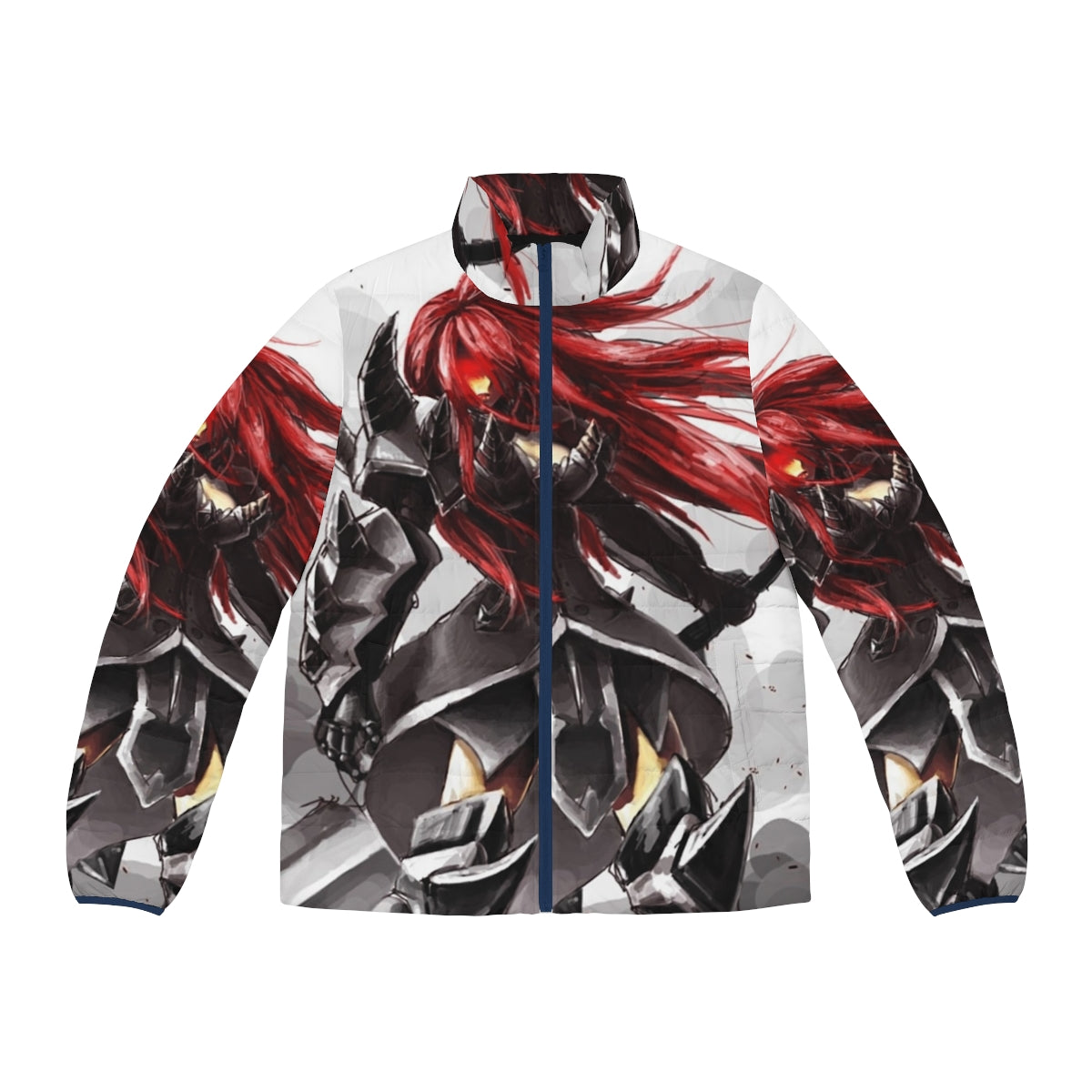 Titania Fairy Tail Puffer Jacket featuring anime characters