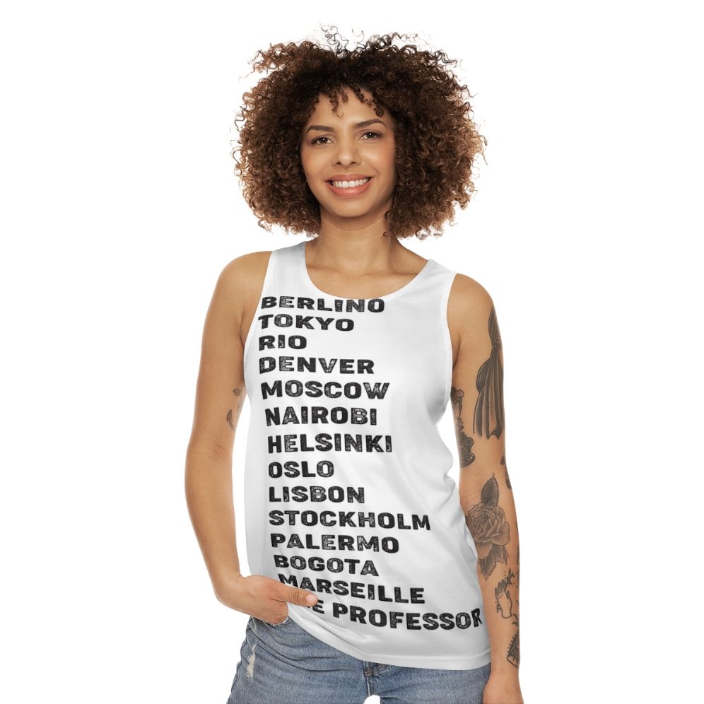 Money Heist Characters Unisex Tank Top - women