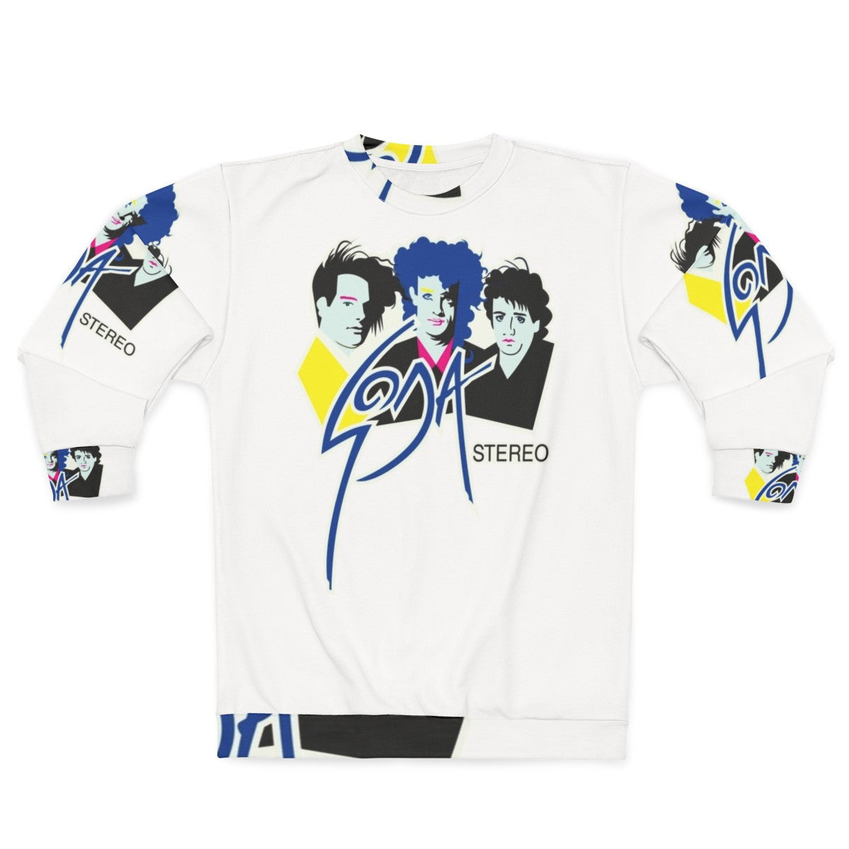 Soda Stereo Sweatshirt with low poly, fragment design