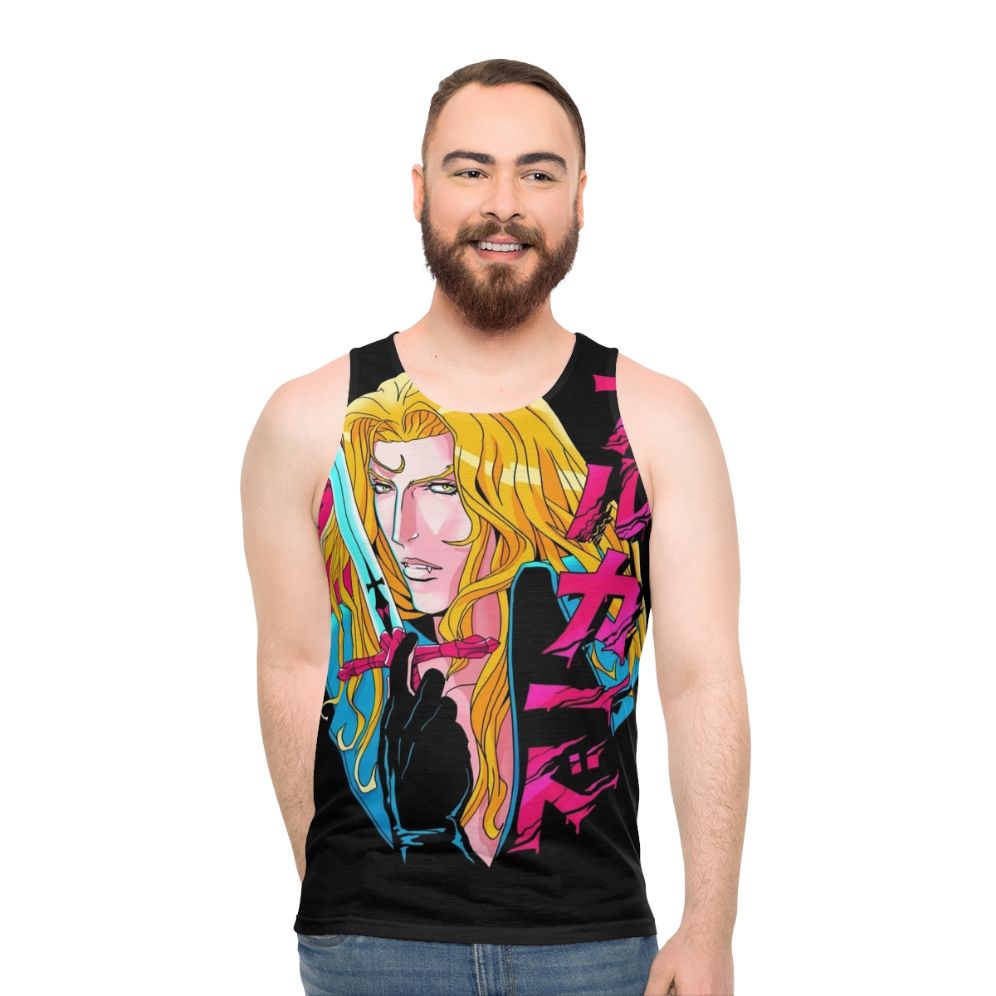 Alucard the Vampire Anime Castlevania Unisex Tank Top - men