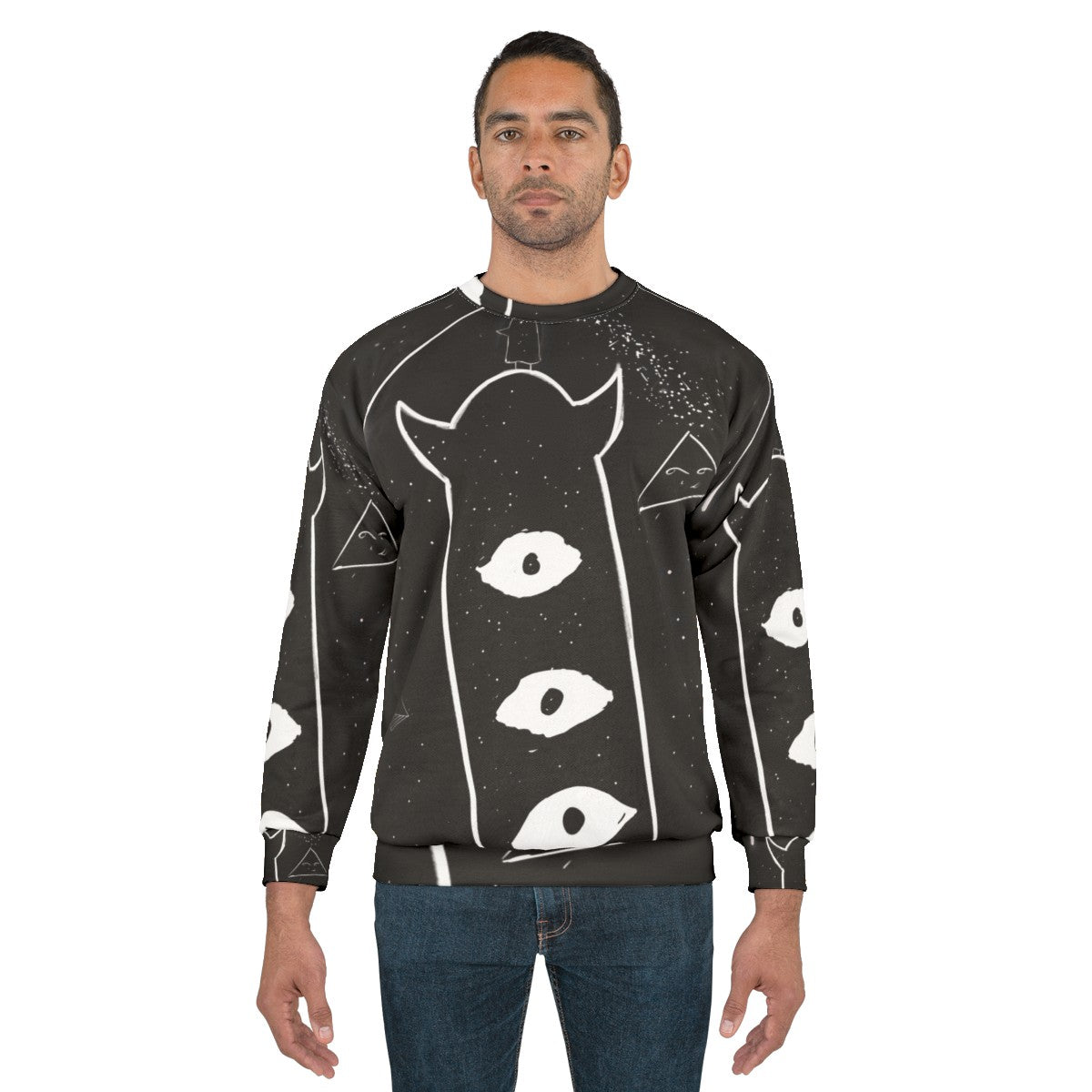 Punpun Onodera Manga Inspired Black and White Sweatshirt - men