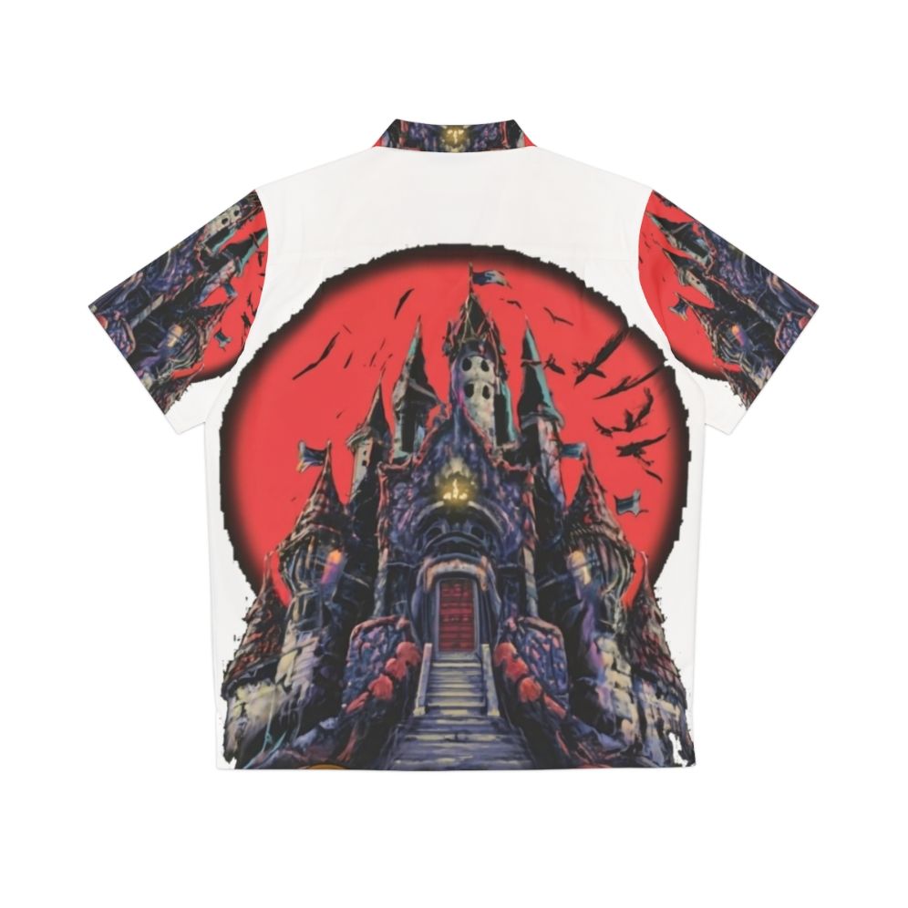 Castlevania Inspired Hawaiian Shirt with Video Game Motif - Back