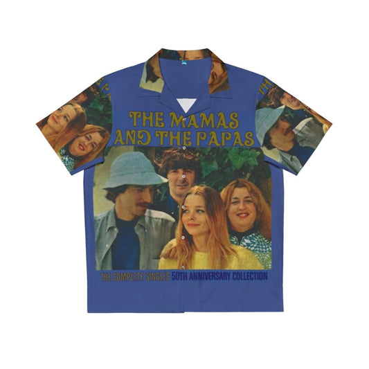 Vintage Hawaiian shirt with The Mamas and The Papas inspired design