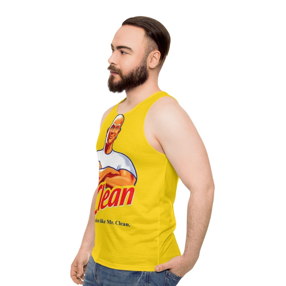 Unisex vintage Mr. Clean tank top - men side