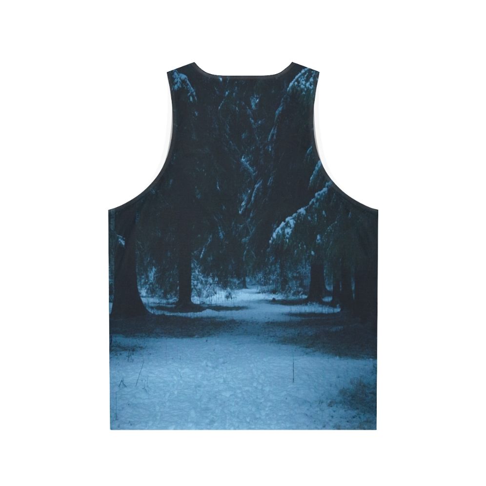 Snowy woods unisex tank top - Back