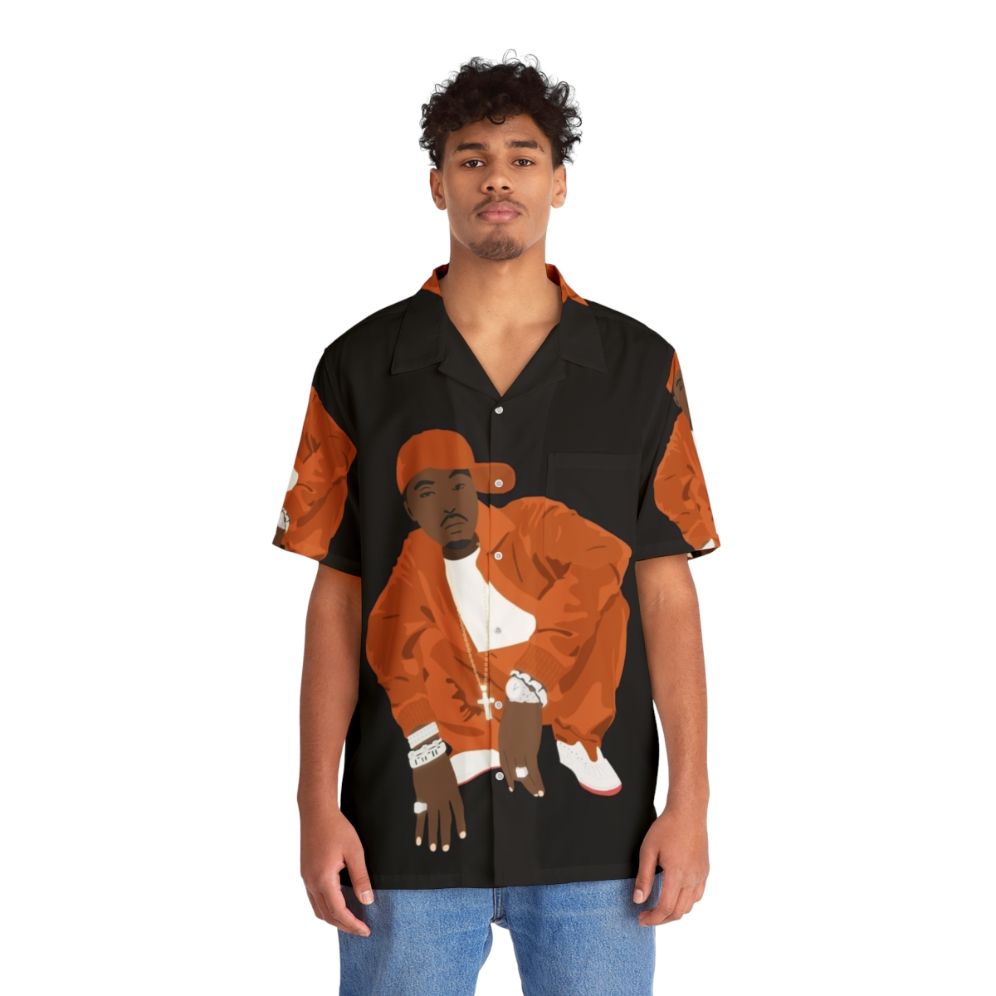 Nas Stillmatic Vector Hawaiian Shirt with Illmatic album art - People Front