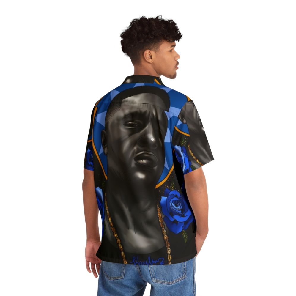 Boosie Badazz Hawaiian Shirt with Neotraditional Tattoo Art - People Back