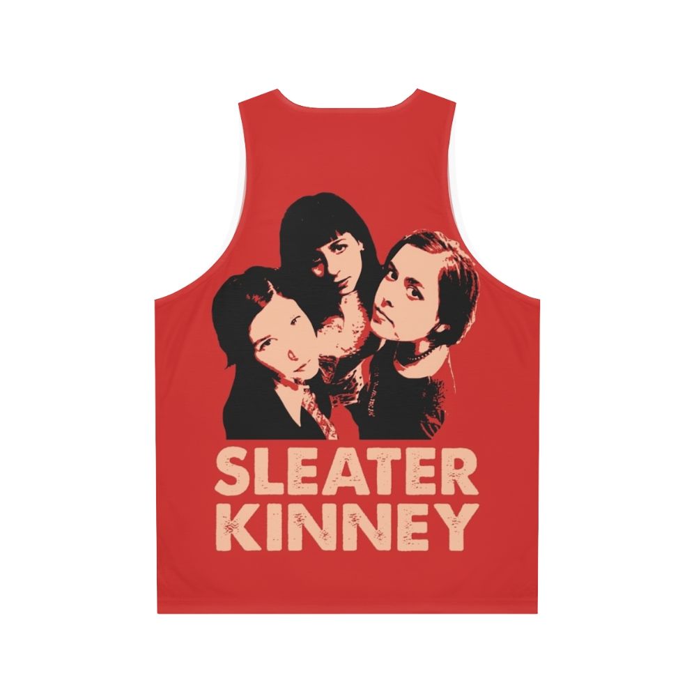 Sleater-Kinney Unisex Punk Rock Tank Top - Back