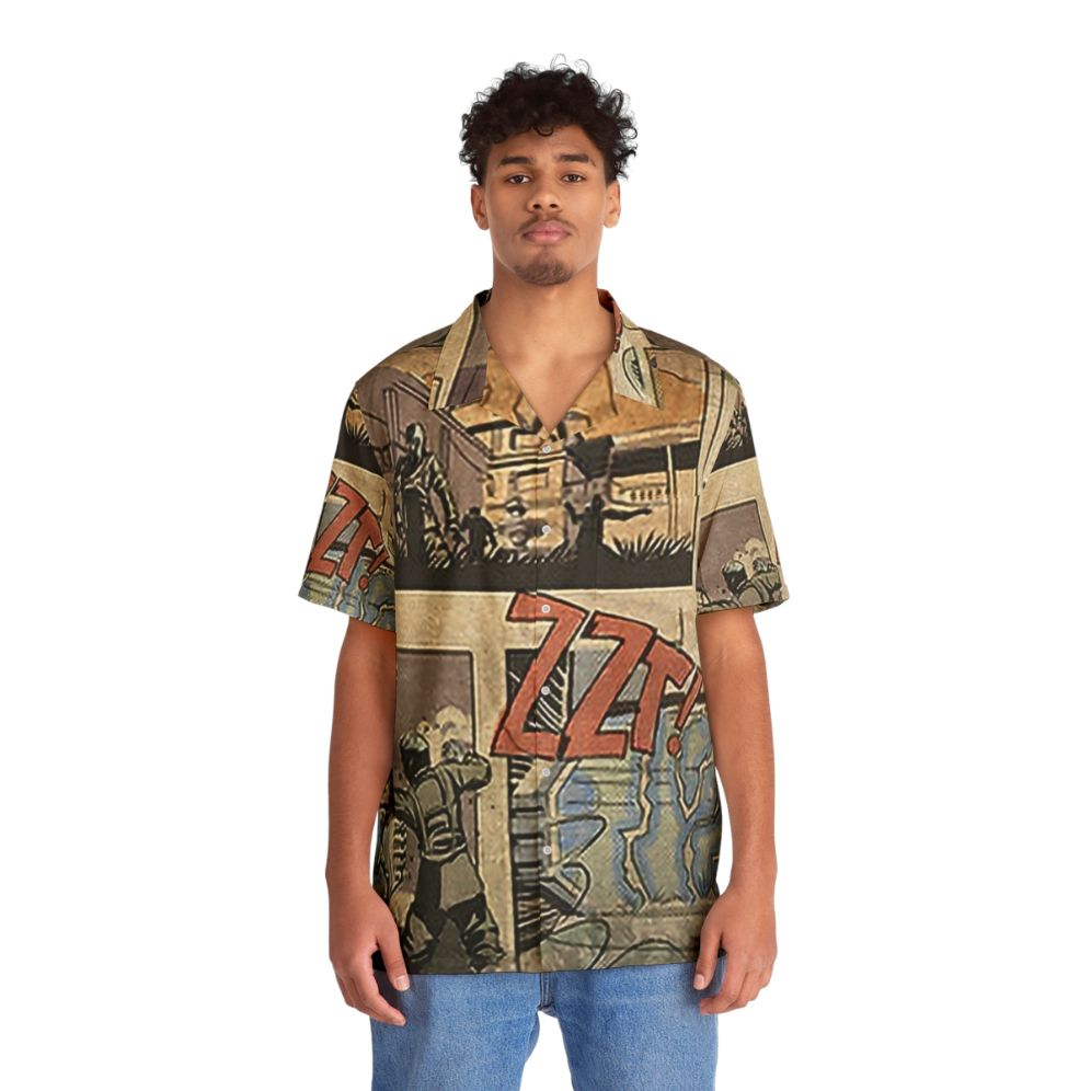 Zombie Apocalypse Hawaiian Shirt featuring Call of Duty Zombies imagery - People Front