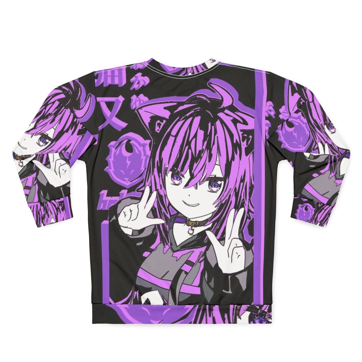 Hololive Gamers Nekomata Okayu Anime Inspired Sweatshirt - Back