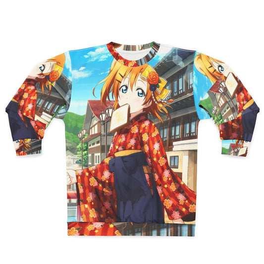 Anime Sweatshirt Featuring Honoka Kousaka from Love Live Taisho Romance