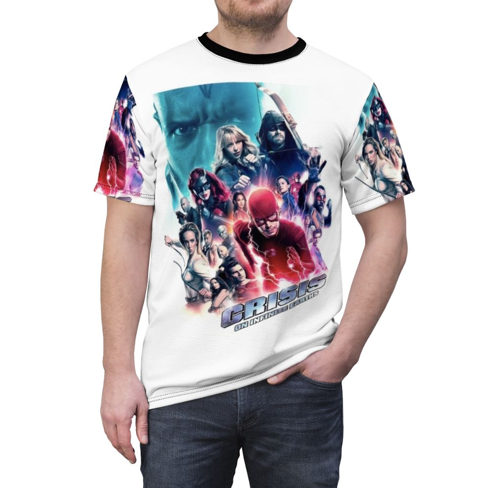 Arrowverse superhero t-shirt design featuring the White Canary from Legends of Tomorrow - men front