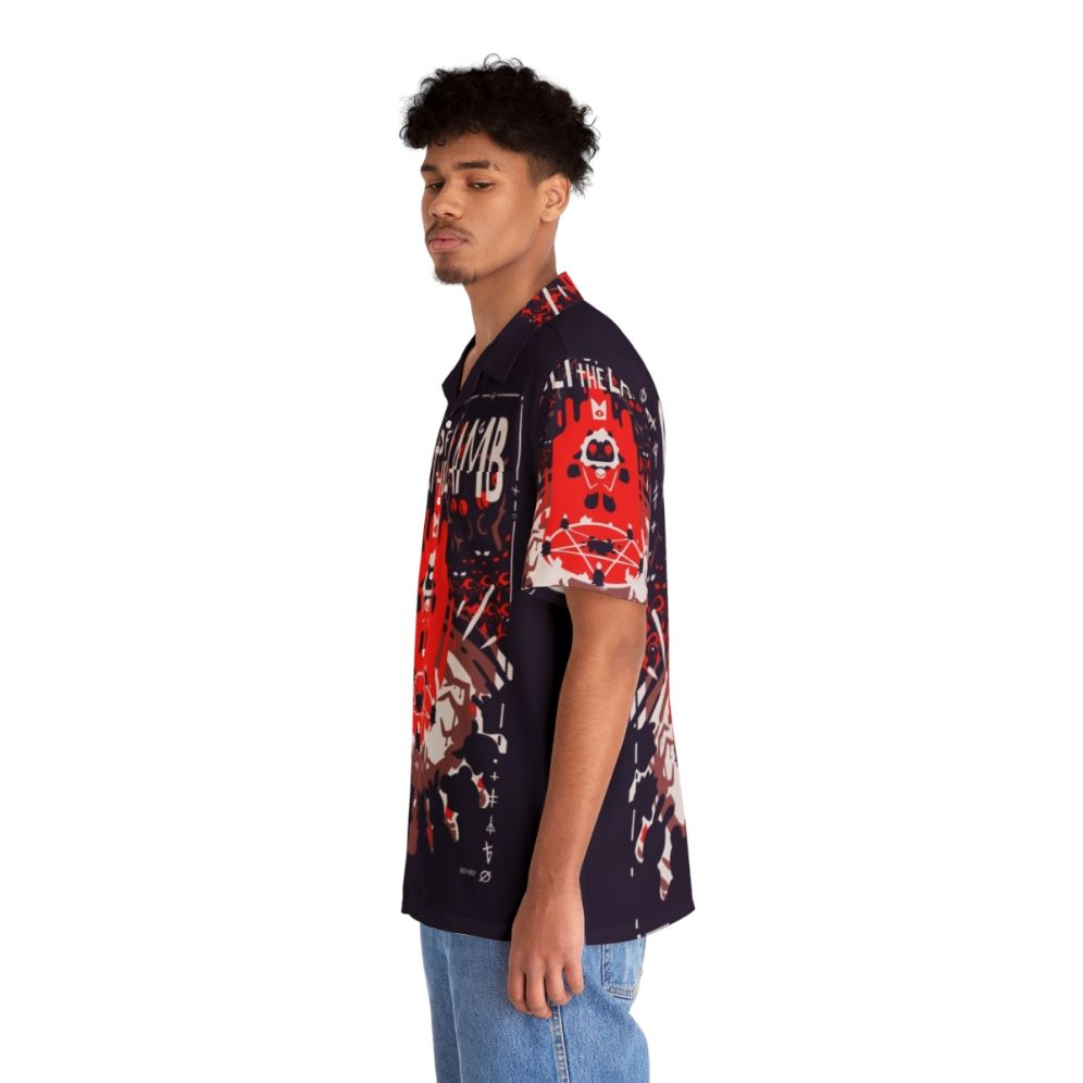 Cult of the Lamb Hawaiian Shirt with sheep design - People Left