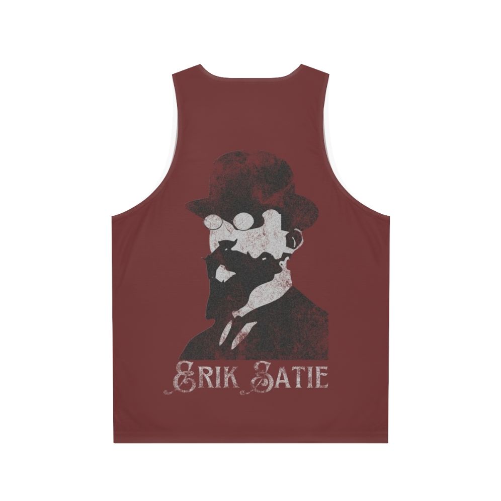 Erik Satie minimalist composer unisex tank top - Back