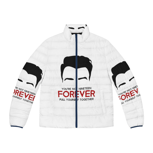 Courteeners "You're Not 19 Forever" Puffer Jacket with Minimalist Album Artwork Design