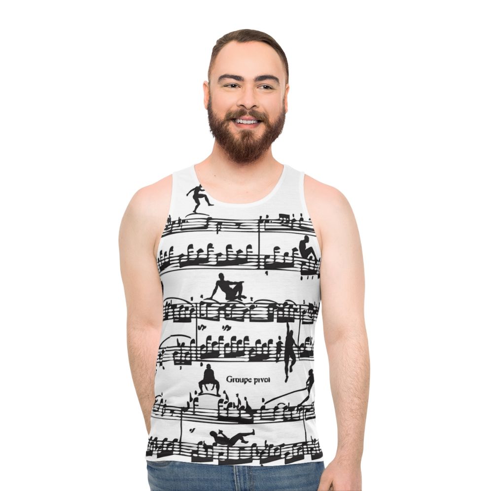 Retro Mozart Unisex Tank Top - men