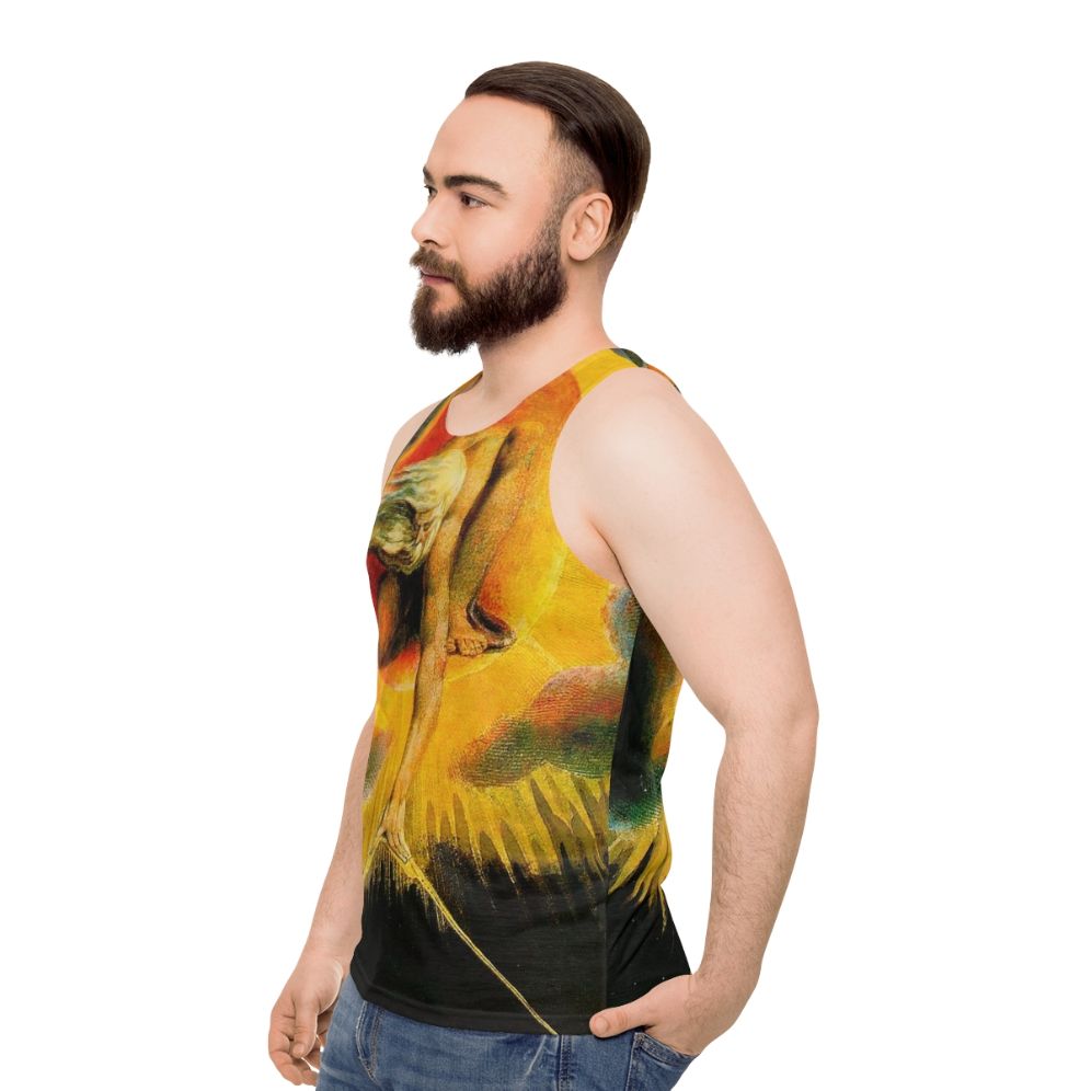 The Ancient of Days by William Blake Unisex Tank Top - men side