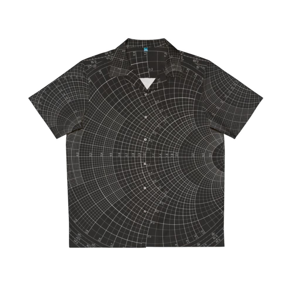 Smith Chart Hawaiian Shirt featuring a symmetrical nomogram design