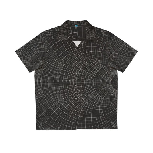 Smith Chart Hawaiian Shirt featuring a symmetrical nomogram design