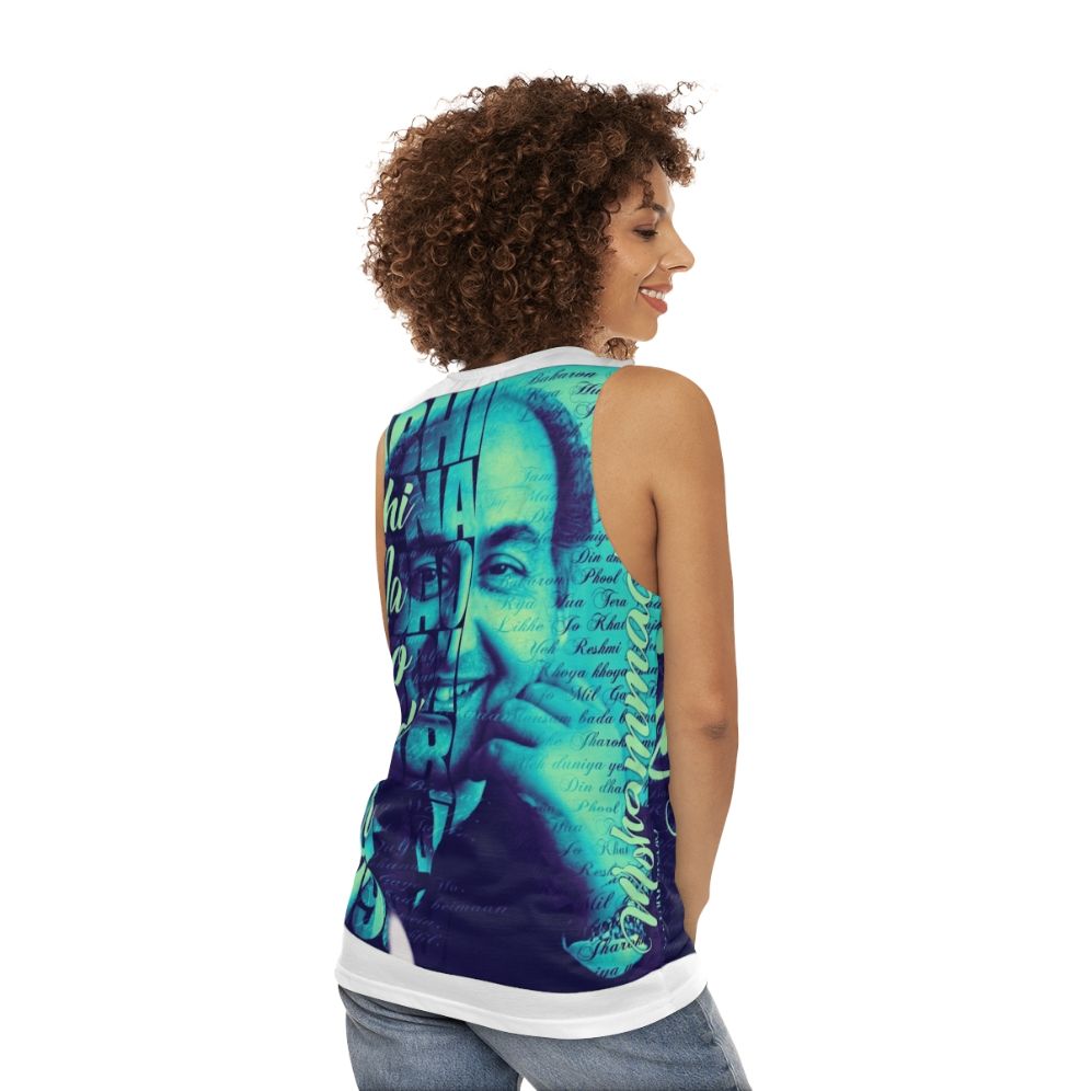 Mohd Rafi Art Unisex Tank Top - women back