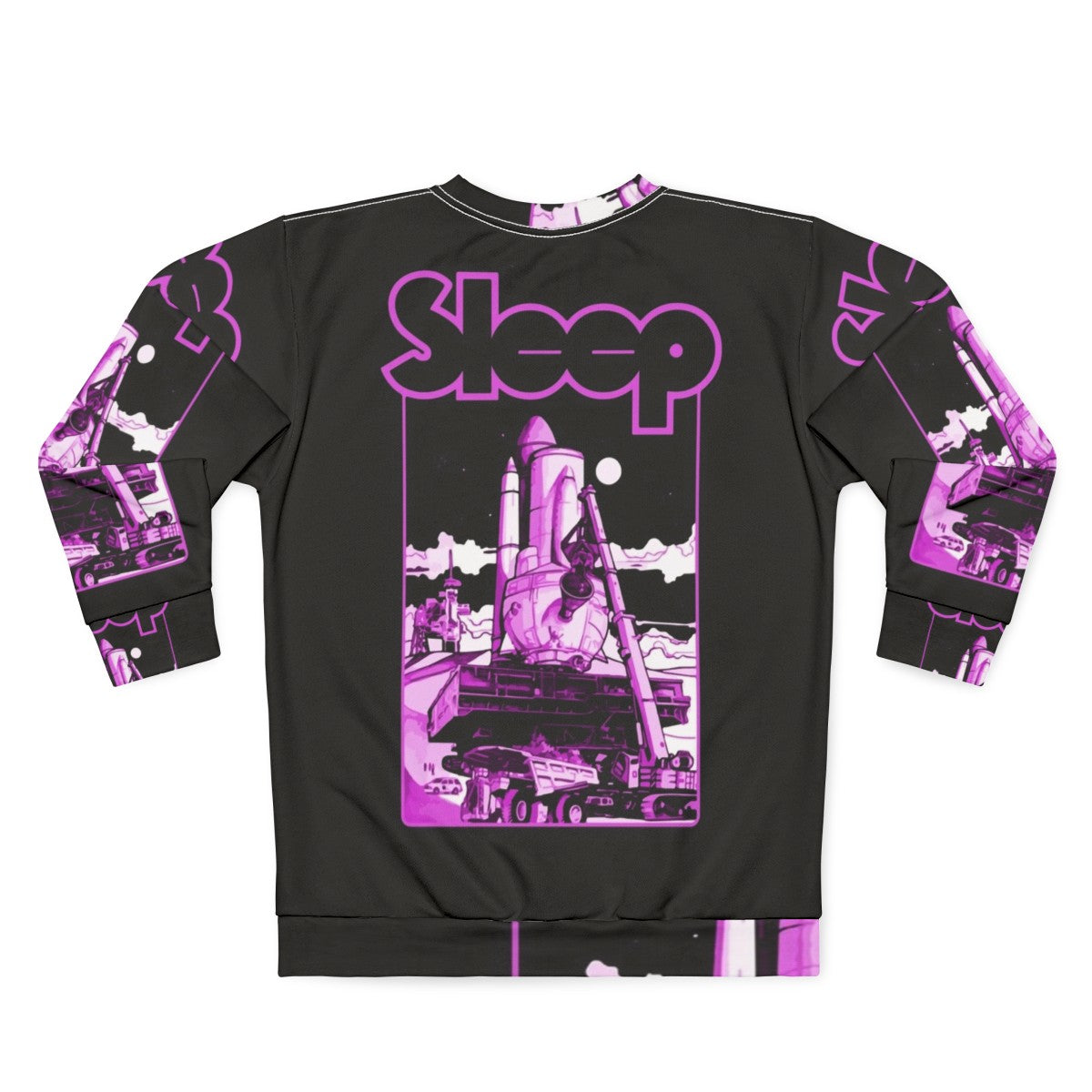 Stoner Metal Sleep Band Sweatshirt with Dopesmoker Album Art - Back