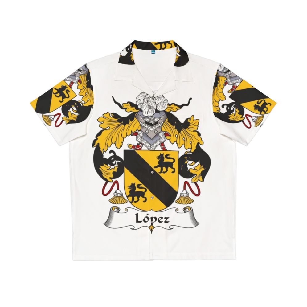 Lopez Coat of Arms Hawaiian Shirt