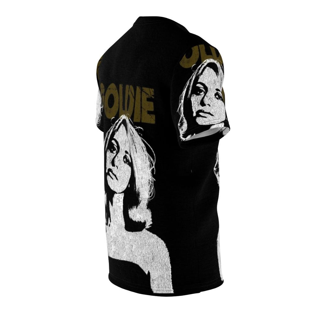 Retro-style AOP t-shirt featuring an image of Goldie Hawn, a beloved 1960s movie icon - men right