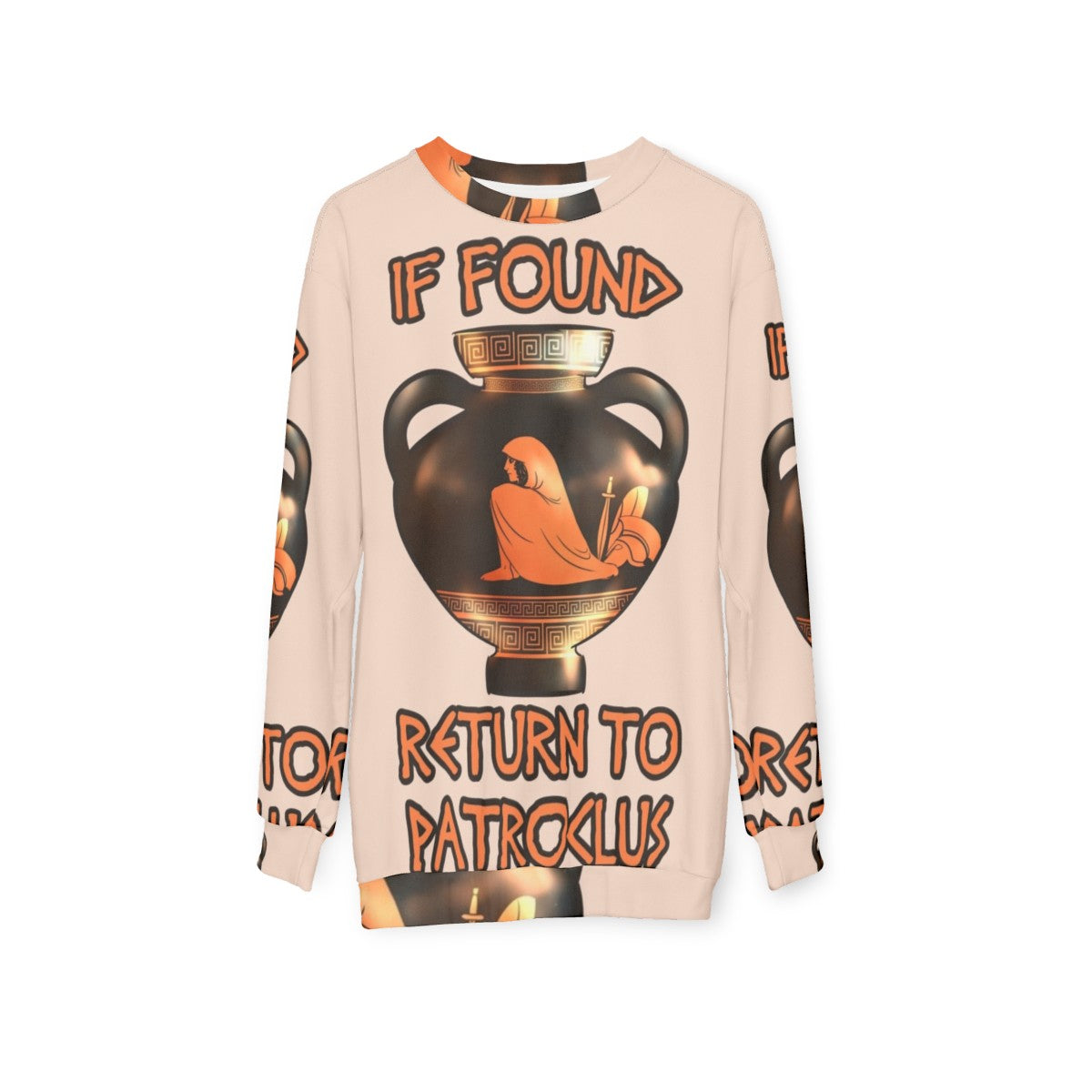 "Achilles and Patroclus Greek Mythology Sweatshirt" - hanging