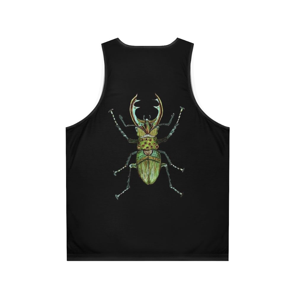 Stag beetle zentangle art tank top - Back