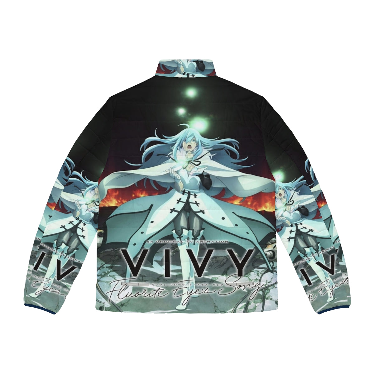 Vivy Fluorite Eyes Song anime puffer jacket - Back