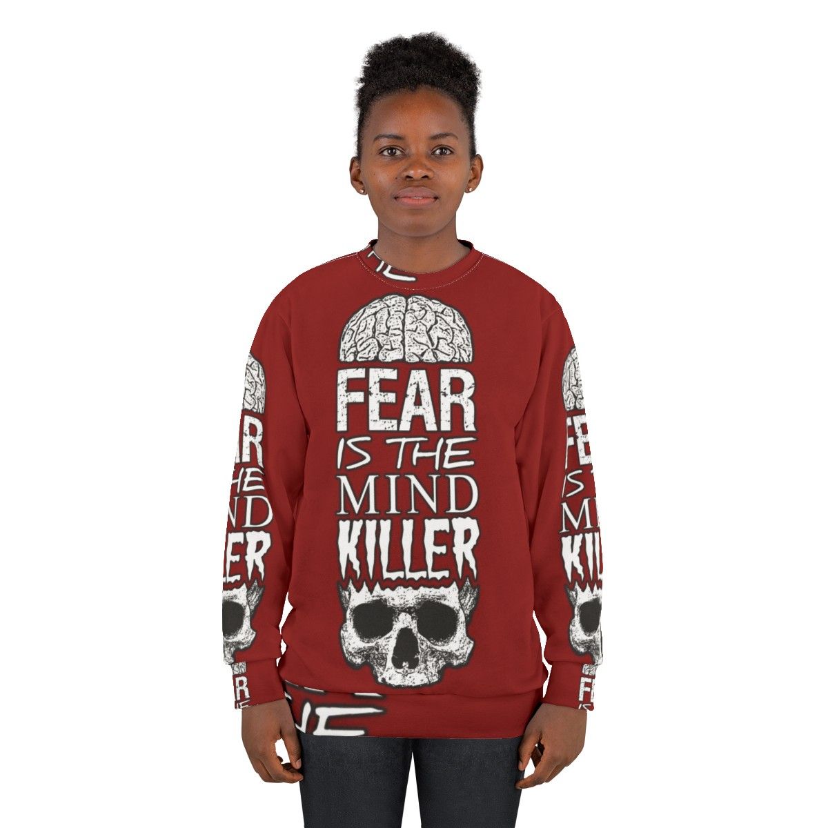 Fear Is The Mind Killer Hardcore Workout Sweatshirt - women