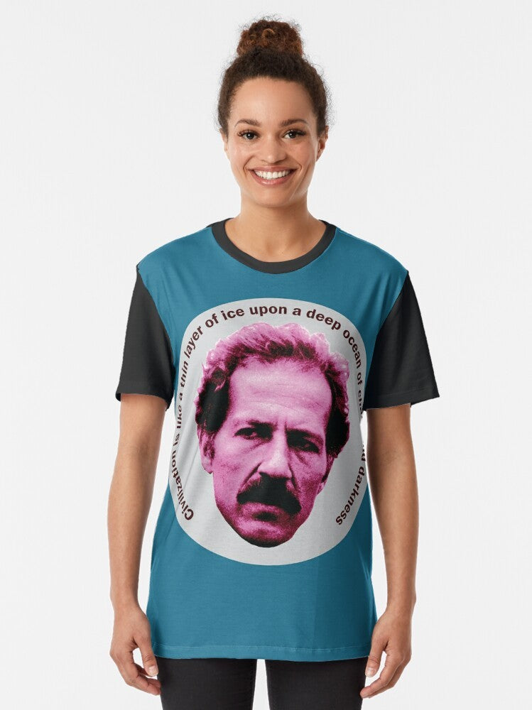 Werner Herzog graphic t-shirt featuring a quote from the German filmmaker - Women
